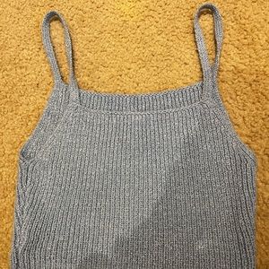 Papaya Knit Blue Tank